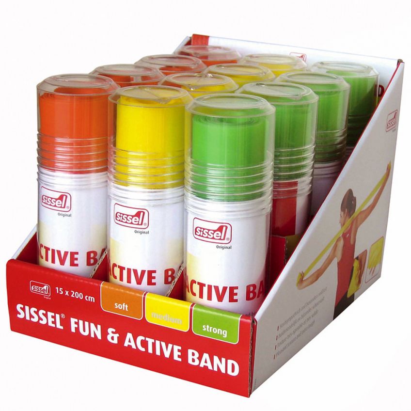 Fun & Active Band, display, 4 pieces each colour by SISSEL®