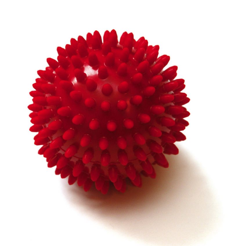 Spiky Ball, By SISSEL® Red (9 cm), Set of Two