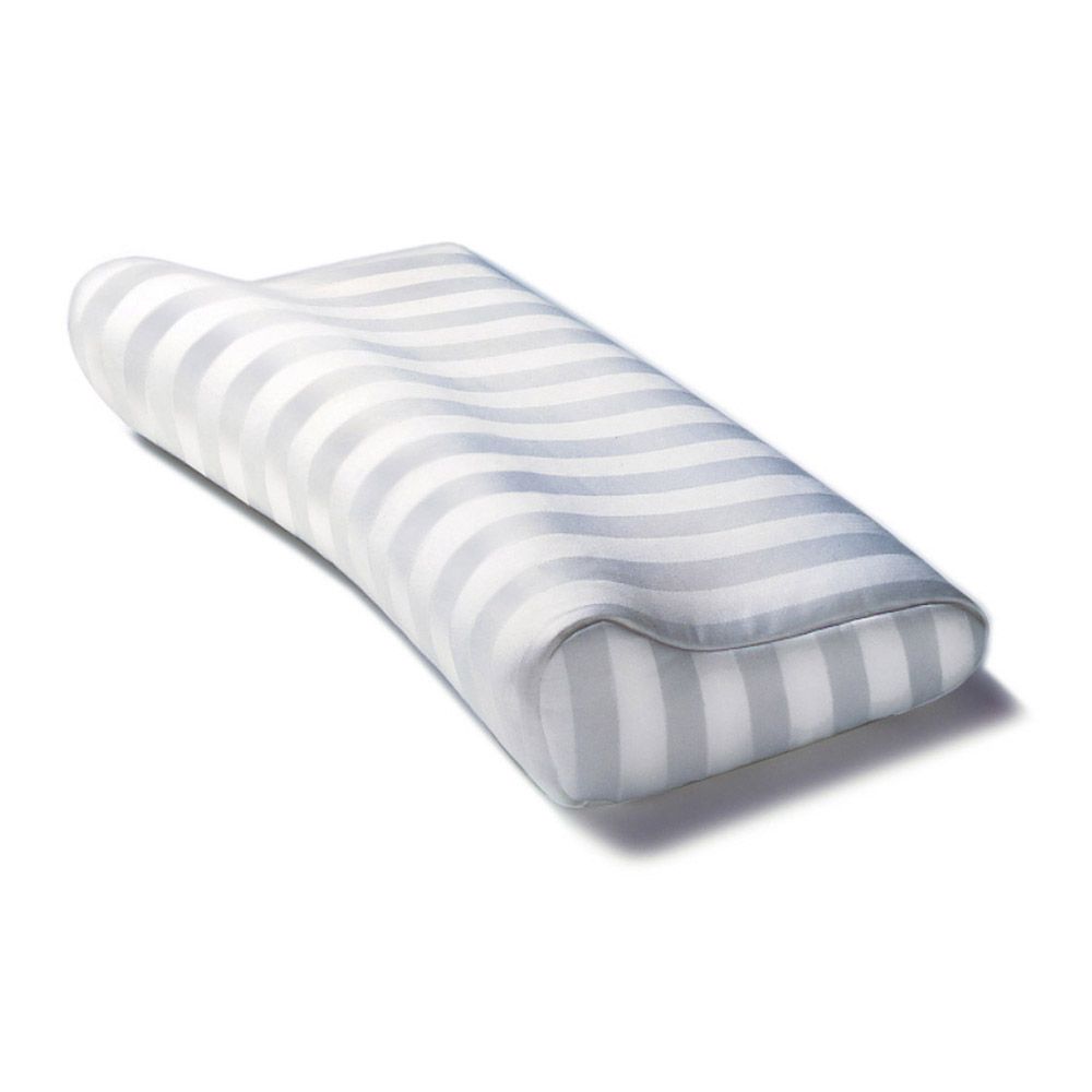 Sissel Soft Deluxe Pillow Cover Luxurious white striped satin pillow
