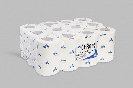 Soft, 2 ply headrest tissue, 12 rolls