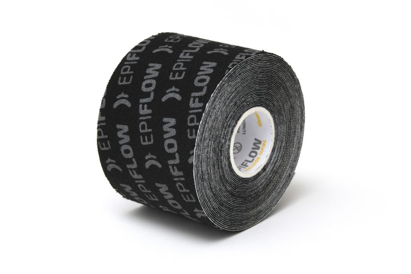 Pack of 6 SISSEL® EPIFLOW Kinesiology Tape, black, 50mm x 5m