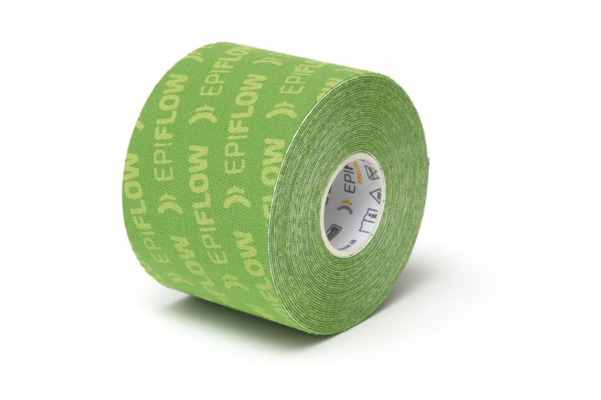 Pack of 6 SISSEL® EPIFLOW Kinesiology Tape, lime green, 50mm x 5m