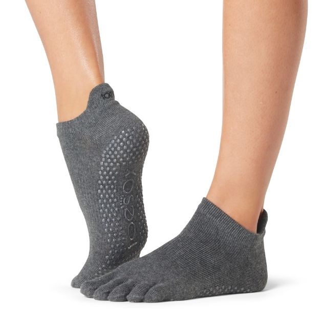 Toesox Low Rise Charcoal Medium